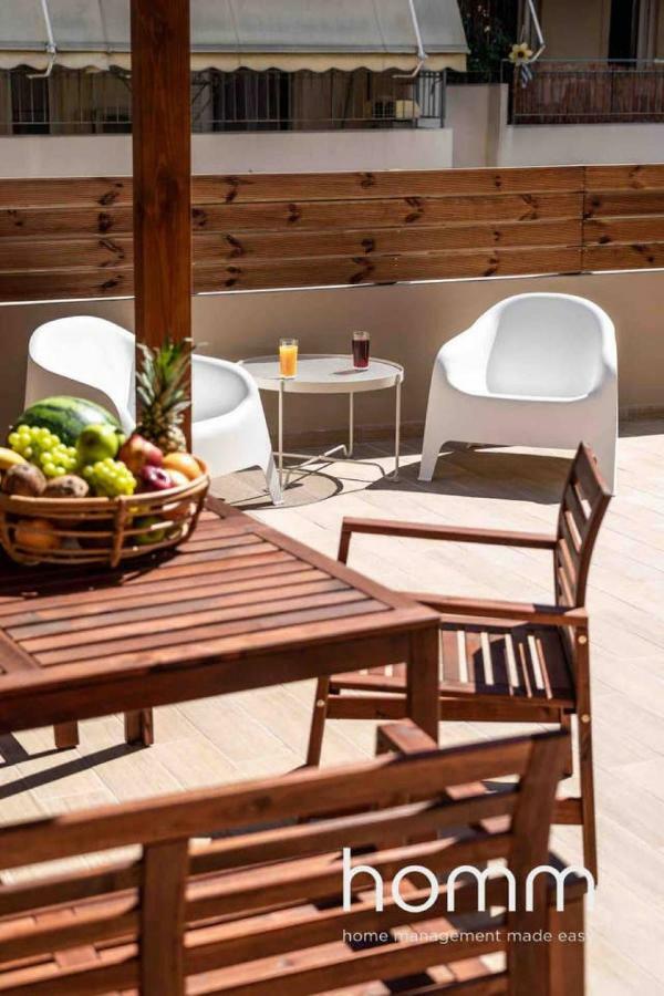 Nemeseos 1St Floor Homm Apartment With Roof Garden And Wading Pool Atina Dış mekan fotoğraf
